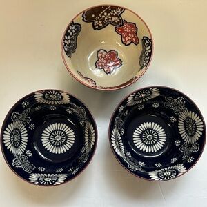 Mira Designs Earthenware Latte Bowls 25 fl oz Cereal Bowl Soup Salad Rice Pasta